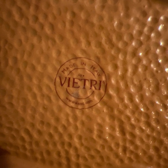 VIETRI Pottery Large Serving Dish Bowl Made In ITALY Vegetable Dish Carrots EUC - Picture 3 of 8